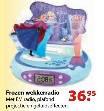 Aanbiedingen Frozen wekkerradio - Disney - Geldig van 10/10/2016 tot 06/12/2016 bij Multi Bazar
