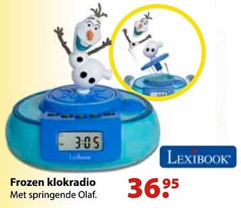 Aanbiedingen Frozen klokradio - Lexibook - Geldig van 10/10/2016 tot 06/12/2016 bij Multi Bazar