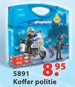 Aanbiedingen Koffer politie - Playmobil - Geldig van 10/10/2016 tot 06/12/2016 bij Multi Bazar