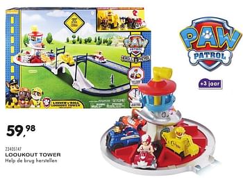 Aanbiedingen Looukout tower - PAW  PATROL - Geldig van 25/10/2016 tot 06/12/2016 bij Supra Bazar