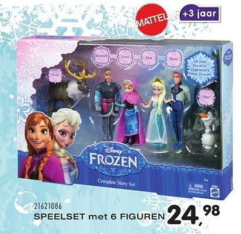 Aanbiedingen Speelset met 6 figuren - Disney  Frozen - Geldig van 25/10/2016 tot 06/12/2016 bij Supra Bazar