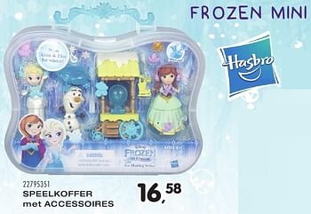 Aanbiedingen Speelkoffer met accessoires - Disney  Frozen - Geldig van 25/10/2016 tot 06/12/2016 bij Supra Bazar