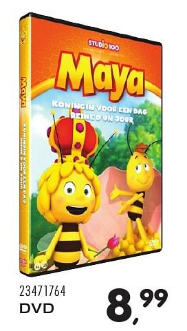 Aanbiedingen Dvd maya koningin voor een dag - Studio 100 - Geldig van 25/10/2016 tot 06/12/2016 bij Supra Bazar