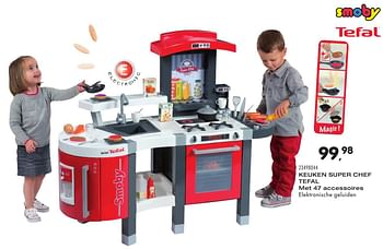 Aanbiedingen Keuken super chef tefal - Smoby - Geldig van 25/10/2016 tot 06/12/2016 bij Supra Bazar