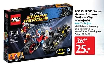 Aanbiedingen 76053 lego super heroes batman: gotham city motorjacht - Lego - Geldig van 15/10/2016 tot 30/10/2016 bij Bart Smit