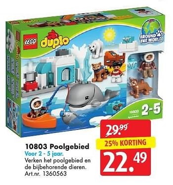 Aanbiedingen 10803 poolgebied - Lego - Geldig van 15/10/2016 tot 30/10/2016 bij Bart Smit