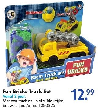 Aanbiedingen Fun bricks truck set - Fun Bricks - Geldig van 15/10/2016 tot 30/10/2016 bij Bart Smit