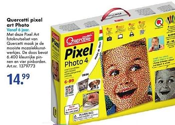Aanbiedingen Quercetti pixel art photo - Quercetti - Geldig van 15/10/2016 tot 30/10/2016 bij Bart Smit