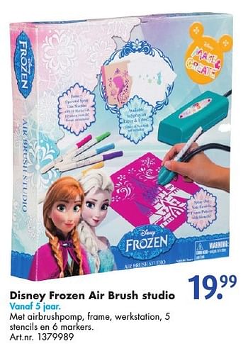 Aanbiedingen Disney frozen air brush studio - Disney  Frozen - Geldig van 15/10/2016 tot 30/10/2016 bij Bart Smit