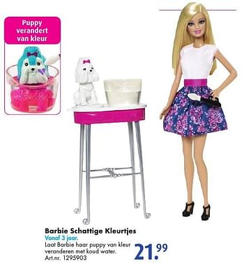 Aanbiedingen Barbie schattige kleurtjes - Mattel - Geldig van 15/10/2016 tot 30/10/2016 bij Bart Smit