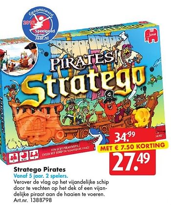 Aanbiedingen Stratego pirates - Jumbo - Geldig van 15/10/2016 tot 30/10/2016 bij Bart Smit