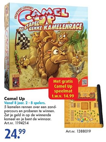 Aanbiedingen Camel up - 999games - Geldig van 15/10/2016 tot 30/10/2016 bij Bart Smit