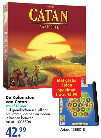 Aanbiedingen De kolonisten van catan - 999games - Geldig van 15/10/2016 tot 30/10/2016 bij Bart Smit