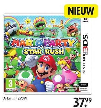 Aanbiedingen Marioparty - Nintendo - Geldig van 15/10/2016 tot 30/10/2016 bij Bart Smit