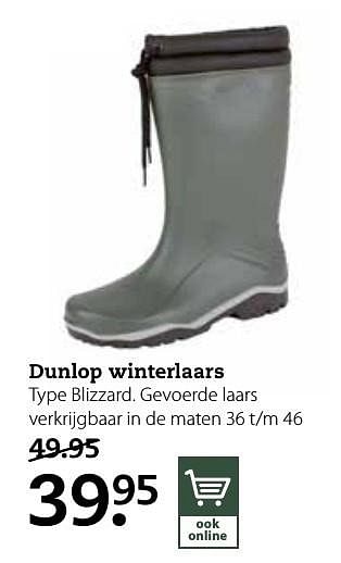 Aanbiedingen Dunlop winterlaars blizzard - Dunlop - Geldig van 17/10/2016 tot 30/10/2016 bij Boerenbond