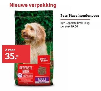 Aanbiedingen Pets place hondenvoer geperste brok - Petsplace - Geldig van 17/10/2016 tot 30/10/2016 bij Pets Place