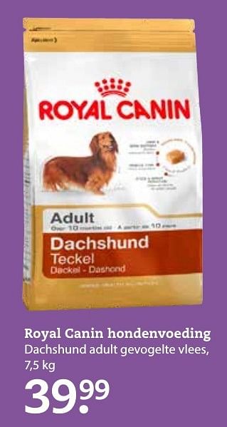 Aanbiedingen Royal canin hondenvoeding - Royal Canin - Geldig van 17/10/2016 tot 30/10/2016 bij Pets Place