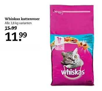 Aanbiedingen Whiskas kattenvoer - Whiskas - Geldig van 17/10/2016 tot 30/10/2016 bij Pets Place