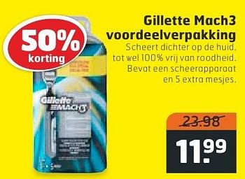Aanbiedingen Gillette mach3 voordeelverpakking - Gillette - Geldig van 18/10/2016 tot 30/10/2016 bij Trekpleister