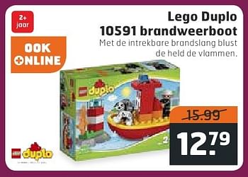 Aanbiedingen Lego duplo 10591 brandweerboot - Lego - Geldig van 18/10/2016 tot 30/10/2016 bij Trekpleister