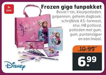 Aanbiedingen Frozen giga funpakket - Disney - Geldig van 18/10/2016 tot 30/10/2016 bij Trekpleister