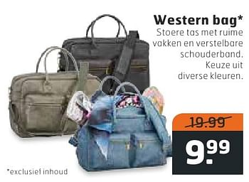 Aanbiedingen Western bag - Huismerk - Trekpleister - Geldig van 18/10/2016 tot 30/10/2016 bij Trekpleister