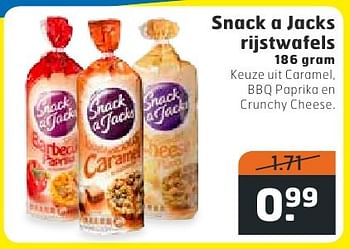Aanbiedingen Snack a jacks rijstwafels - Snack a Jacks - Geldig van 18/10/2016 tot 30/10/2016 bij Trekpleister