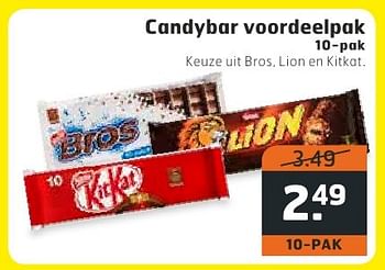 Aanbiedingen Candybar voordeelpak - Nestlé - Geldig van 18/10/2016 tot 30/10/2016 bij Trekpleister