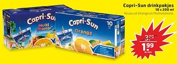 Aanbiedingen Capri-sun drinkpakjes - Capri-Sun - Geldig van 18/10/2016 tot 30/10/2016 bij Trekpleister