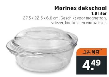 Aanbiedingen Marinex dekschaal - Huismerk - Trekpleister - Geldig van 18/10/2016 tot 30/10/2016 bij Trekpleister