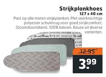 Aanbiedingen Strijkplankhoes - Huismerk - Trekpleister - Geldig van 18/10/2016 tot 30/10/2016 bij Trekpleister