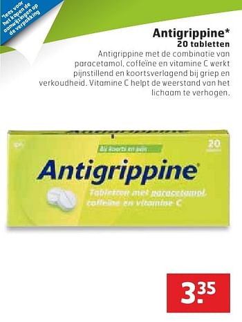 Aanbiedingen Antigrippine - Huismerk - Trekpleister - Geldig van 18/10/2016 tot 30/10/2016 bij Trekpleister