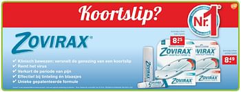 Aanbiedingen Koortslip crème tube - Zovirax - Geldig van 18/10/2016 tot 30/10/2016 bij Trekpleister