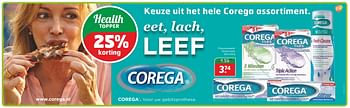 Aanbiedingen Kleefcrème ultra - Corega - Geldig van 18/10/2016 tot 30/10/2016 bij Trekpleister