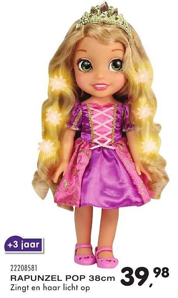 Aanbiedingen Rapunzel pop - Disney Princess - Geldig van 25/10/2016 tot 06/12/2016 bij Supra Bazar