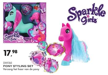Aanbiedingen Pony styling set - Sparkle Girlz - Geldig van 25/10/2016 tot 06/12/2016 bij Supra Bazar