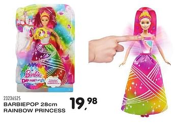 Aanbiedingen Barbiepop rainbow princess - Mattel - Geldig van 25/10/2016 tot 06/12/2016 bij Supra Bazar