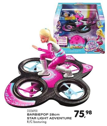 Aanbiedingen Barbiepop 28cm star light adventure - Mattel - Geldig van 25/10/2016 tot 06/12/2016 bij Supra Bazar