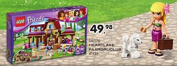 Aanbiedingen Heartlake paardrijclub - Lego - Geldig van 25/10/2016 tot 06/12/2016 bij Supra Bazar