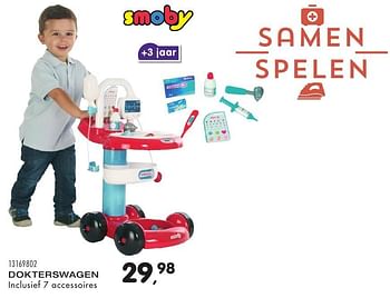 Aanbiedingen Dokterswagen - Smoby - Geldig van 25/10/2016 tot 06/12/2016 bij Supra Bazar