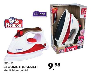 Aanbiedingen Stoomstrijkijzer - Redbox - Geldig van 25/10/2016 tot 06/12/2016 bij Supra Bazar