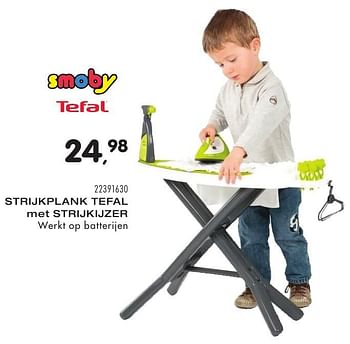 Aanbiedingen Strijkplank tefal met strijkijzer - Smoby - Geldig van 25/10/2016 tot 06/12/2016 bij Supra Bazar