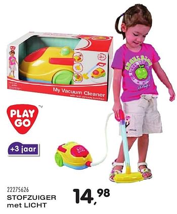 Aanbiedingen Stofzuiger met licht - Play-Go - Geldig van 25/10/2016 tot 06/12/2016 bij Supra Bazar