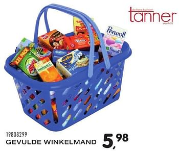 Aanbiedingen Gevulde winkelmand - Tanner - Geldig van 25/10/2016 tot 06/12/2016 bij Supra Bazar