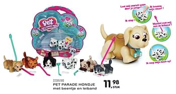 Aanbiedingen Pet parade hondje - Pet Parade - Geldig van 25/10/2016 tot 06/12/2016 bij Supra Bazar