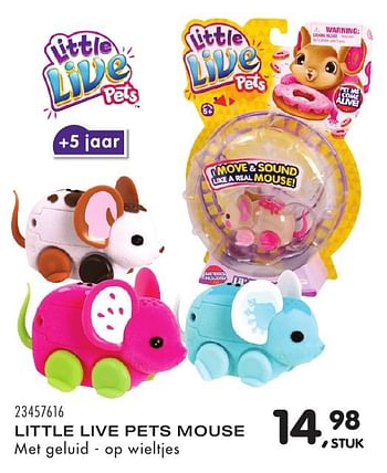 Aanbiedingen Little live pets mouse - Little Live Pets - Geldig van 25/10/2016 tot 06/12/2016 bij Supra Bazar