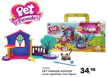 Aanbiedingen Pet parade koffer - Pet Parade - Geldig van 25/10/2016 tot 06/12/2016 bij Supra Bazar