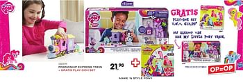 Aanbiedingen Friendship express trein - My Little Pony - Geldig van 25/10/2016 tot 06/12/2016 bij Supra Bazar