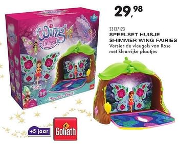 Aanbiedingen Speelset huisje shimmer wing fairies - Goliath - Geldig van 25/10/2016 tot 06/12/2016 bij Supra Bazar