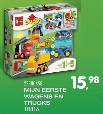 Aanbiedingen Mijn eerste wagens en trucks - Lego - Geldig van 25/10/2016 tot 06/12/2016 bij Supra Bazar